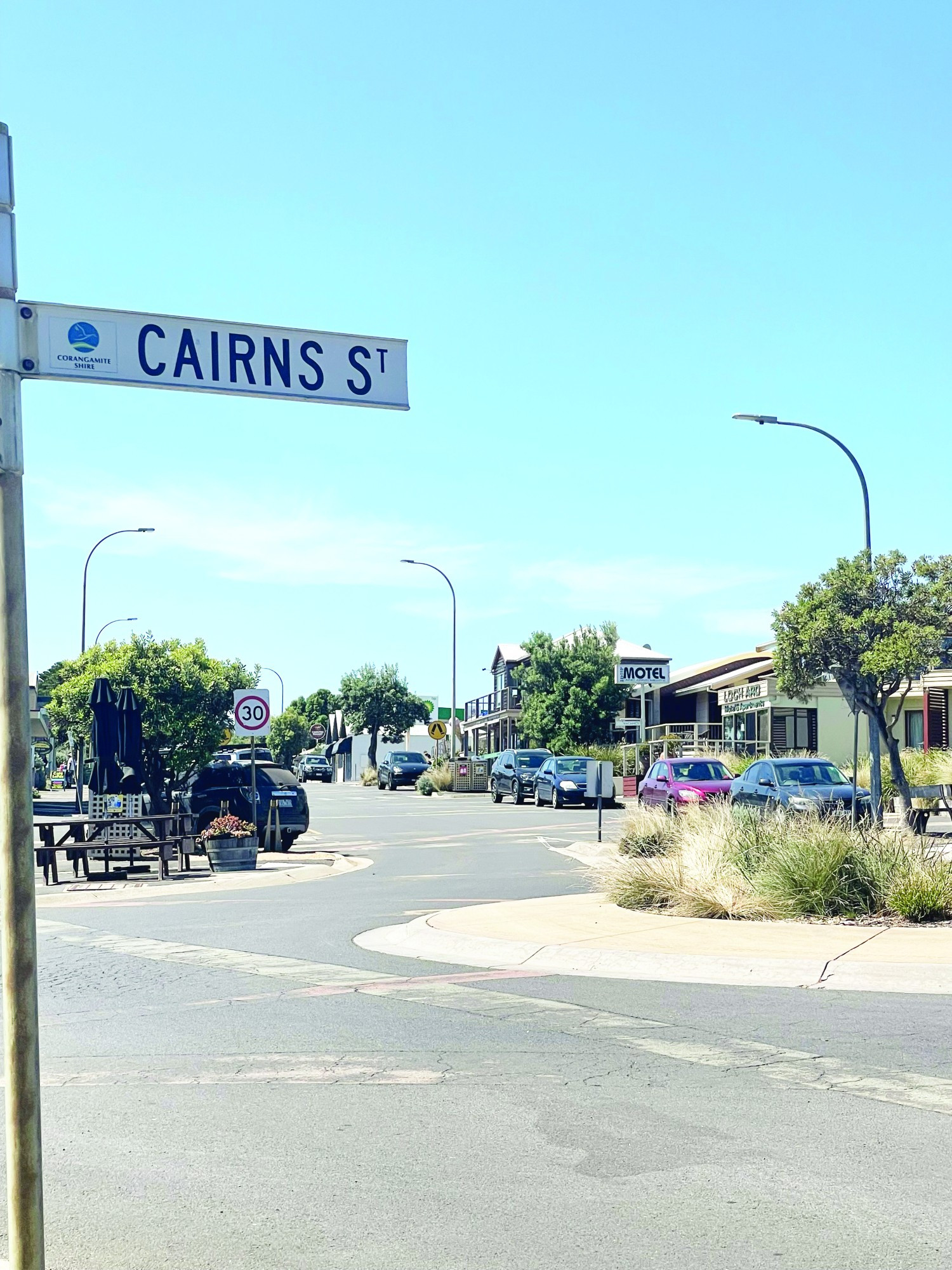 Works broken up: Corangamite Shire Council has been forced to go back to the drawing board for completion of works under the streetscape initiative.