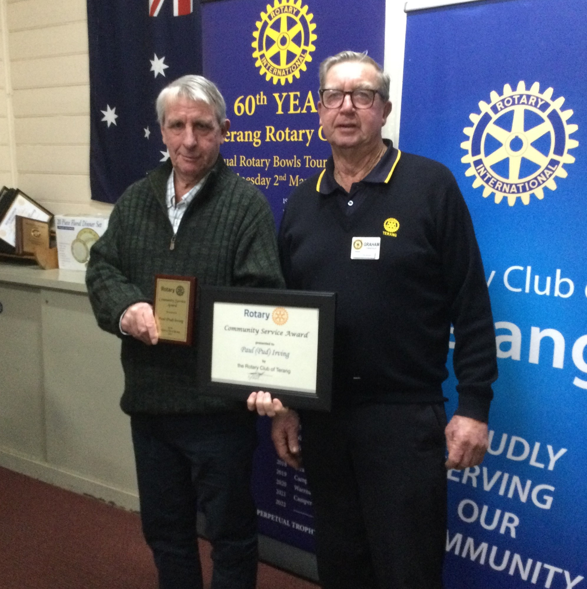 Jo Suter and Mark Smith of Kram Cafe received Customer Service Awards.
