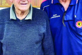 2022 HIBBA Pairs Runners-up from Simpson: Harvey Robbins (left) and Gary Langenh 