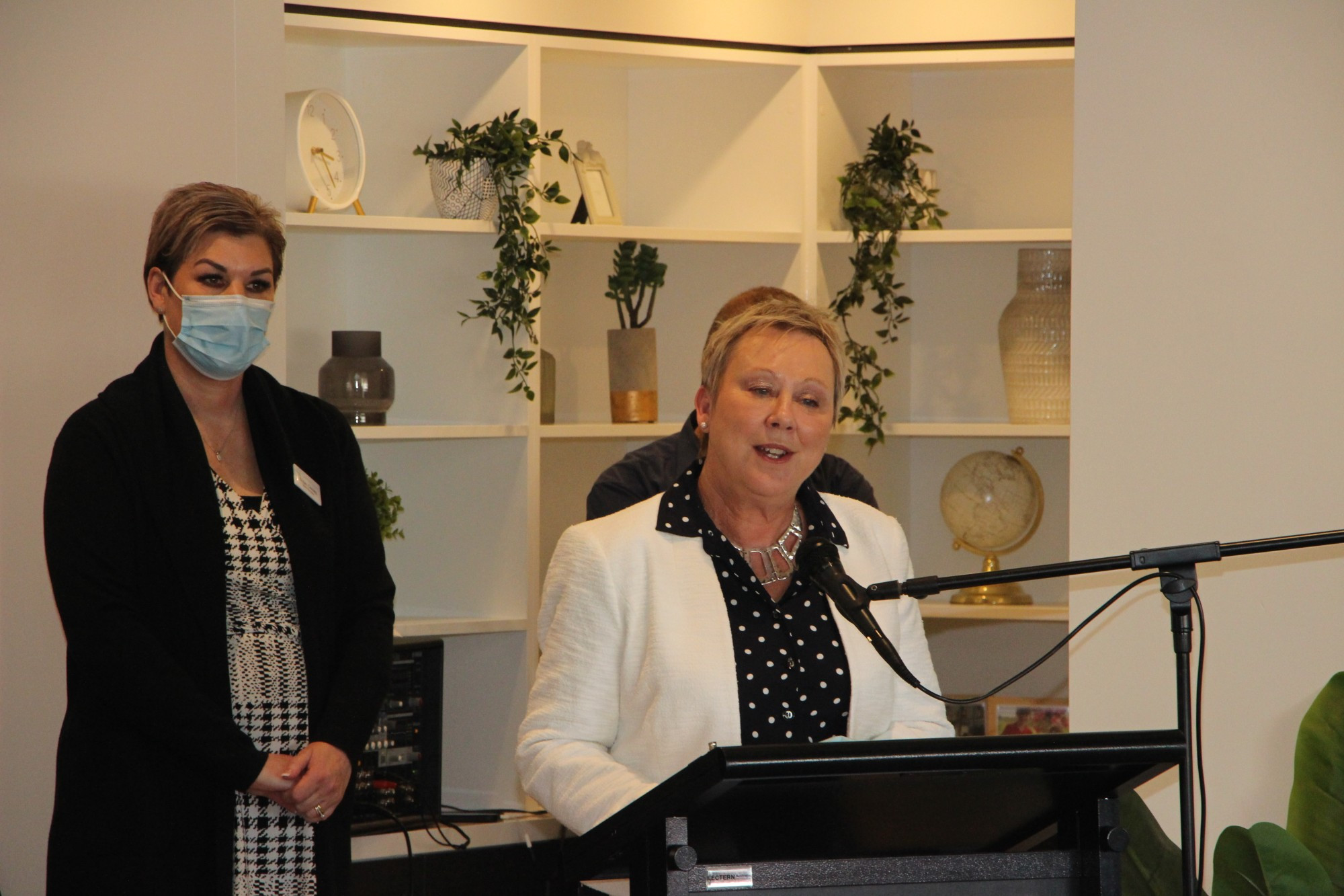 Fresh face: May Noonan Centre provider Lyndoch Living has appointed an acting chief executive officer after the incumbent chief executive officer, Doreen Power (pictured right with Lyndoch board president Sue Cassidy), took leave after allegations of bullying and intimidation.