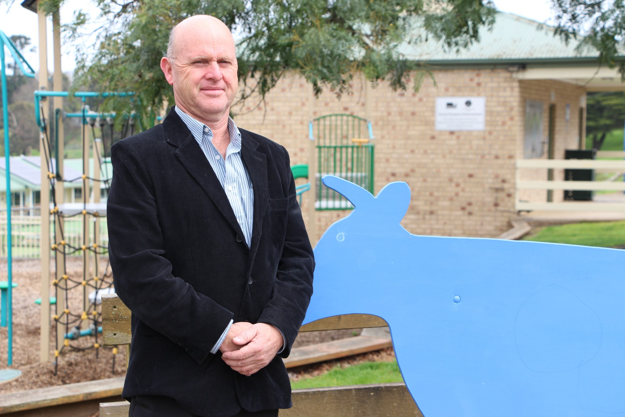 On the campaign trail: Grassmere-based farmer and veterinarian Dr Michael McCluskey will stand for the South West Coast at the state election in November, with hopes of providing a voice for regional towns.