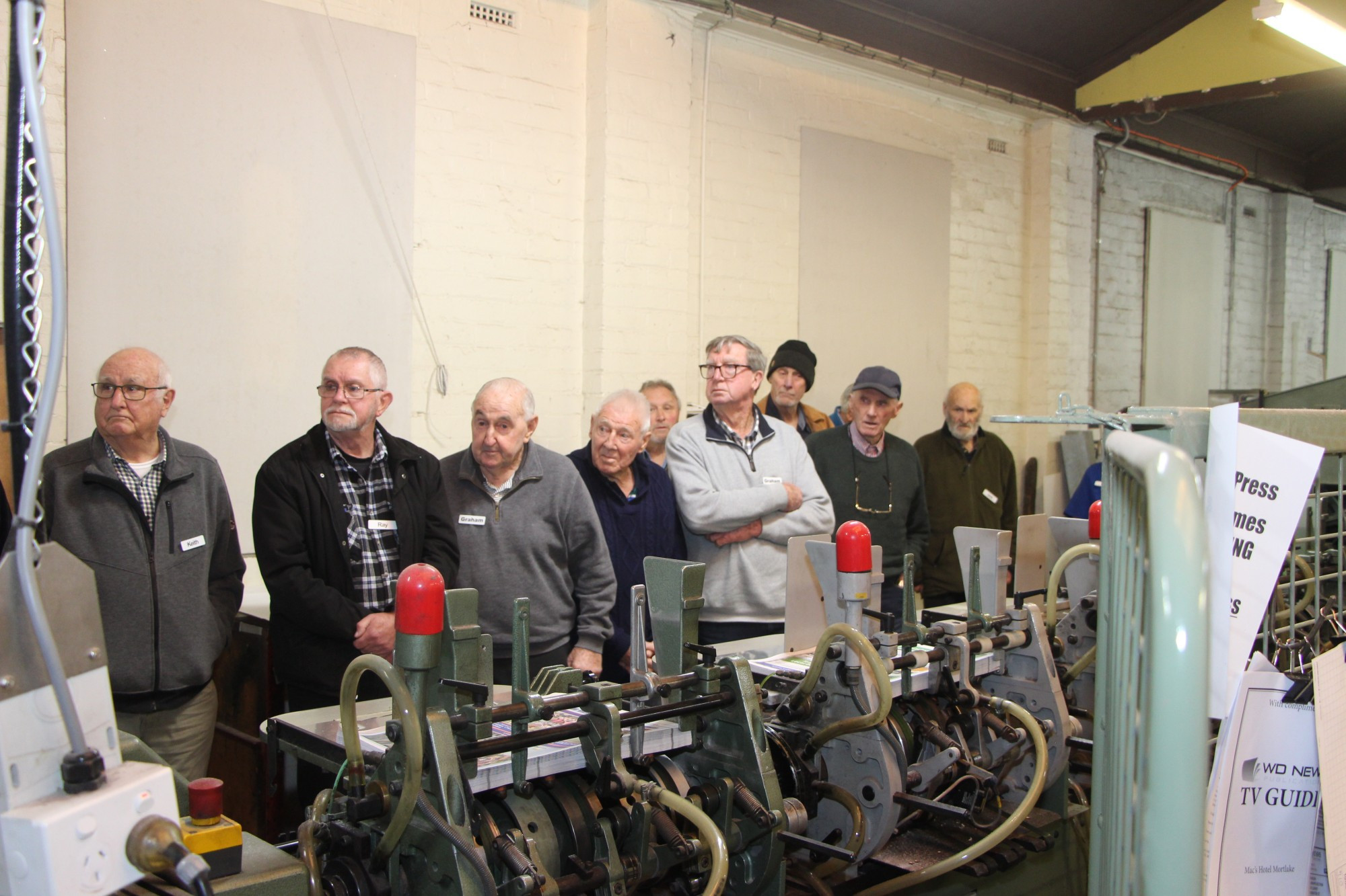 Welcome: Members of the Josie Black Community Health Centre Men’s Group visited the WD News offices this week to learn more about their local newspapers.