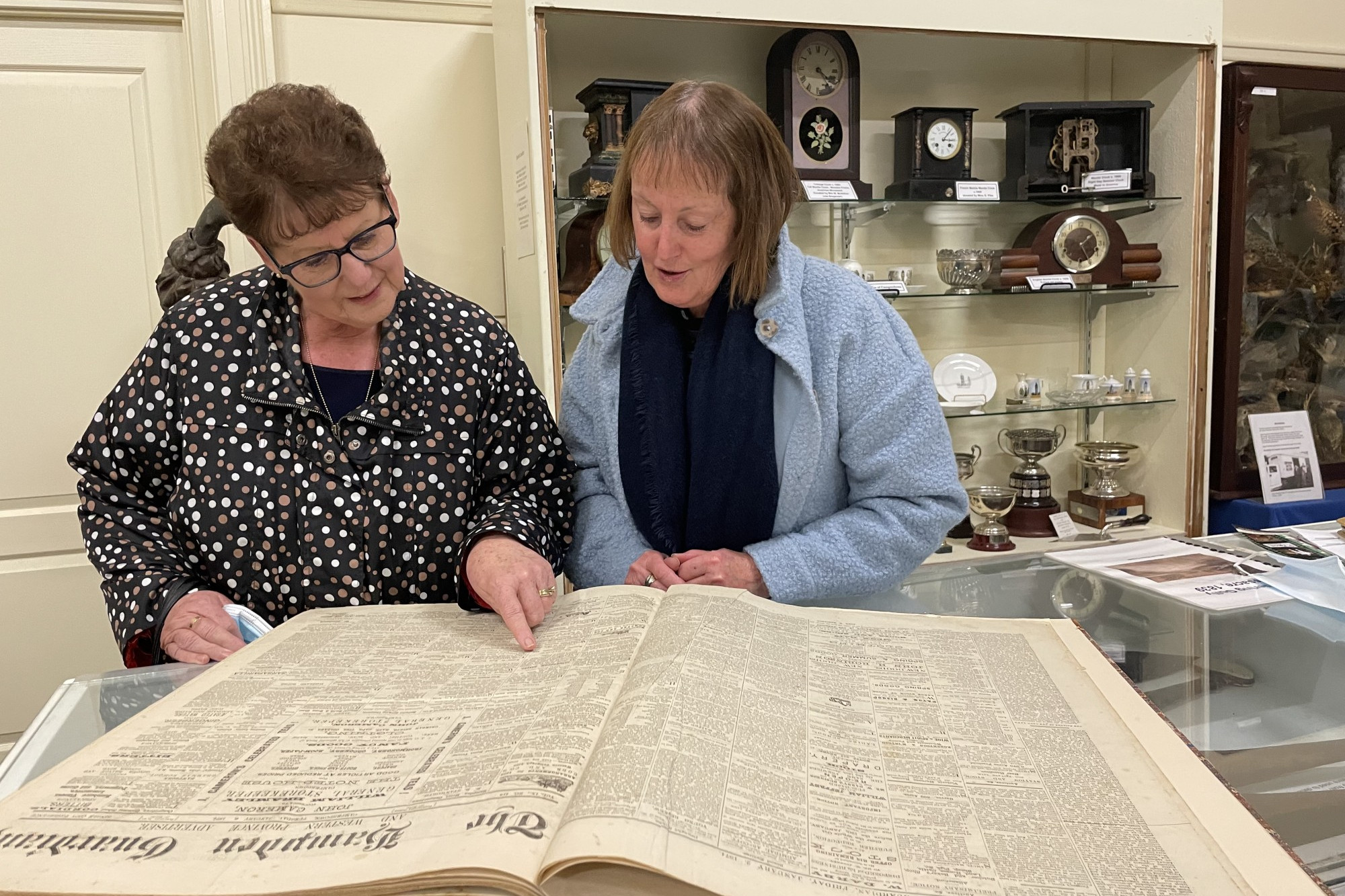 Residents interested in local history like Robyn Lucas and Barbara Robb will be soon able to access digitised editions of the Hampden Guardian and Western Press thanks to an initiative of the Camperdown and District Historical Society.