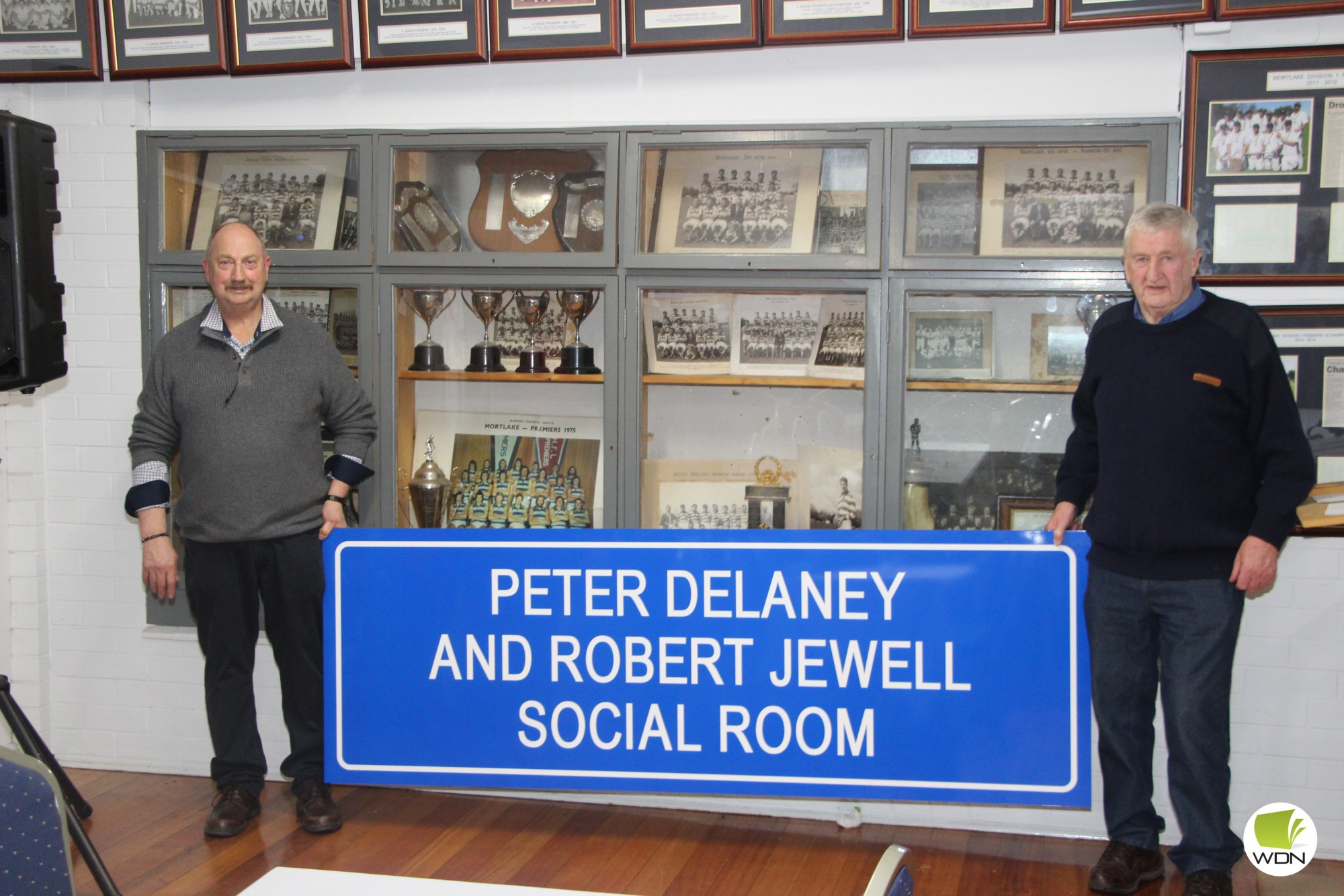 Well deserved recognition: Robbie Jewell (left) and Peter Delaney.