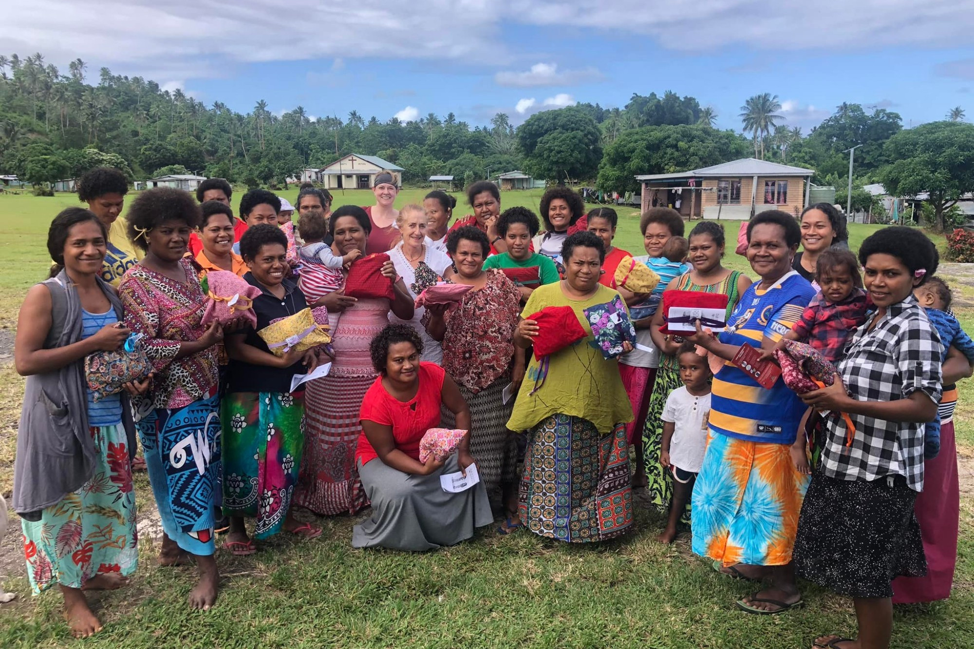Options available: TDHS women’s health nurse Amanda Nash recently spent time volunteering in Fiji and encouraged local women to make use of services available.