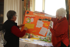 Mortlake CWA member Geraldine Golsworthy presented research on religion and language customs in Malaysia. 