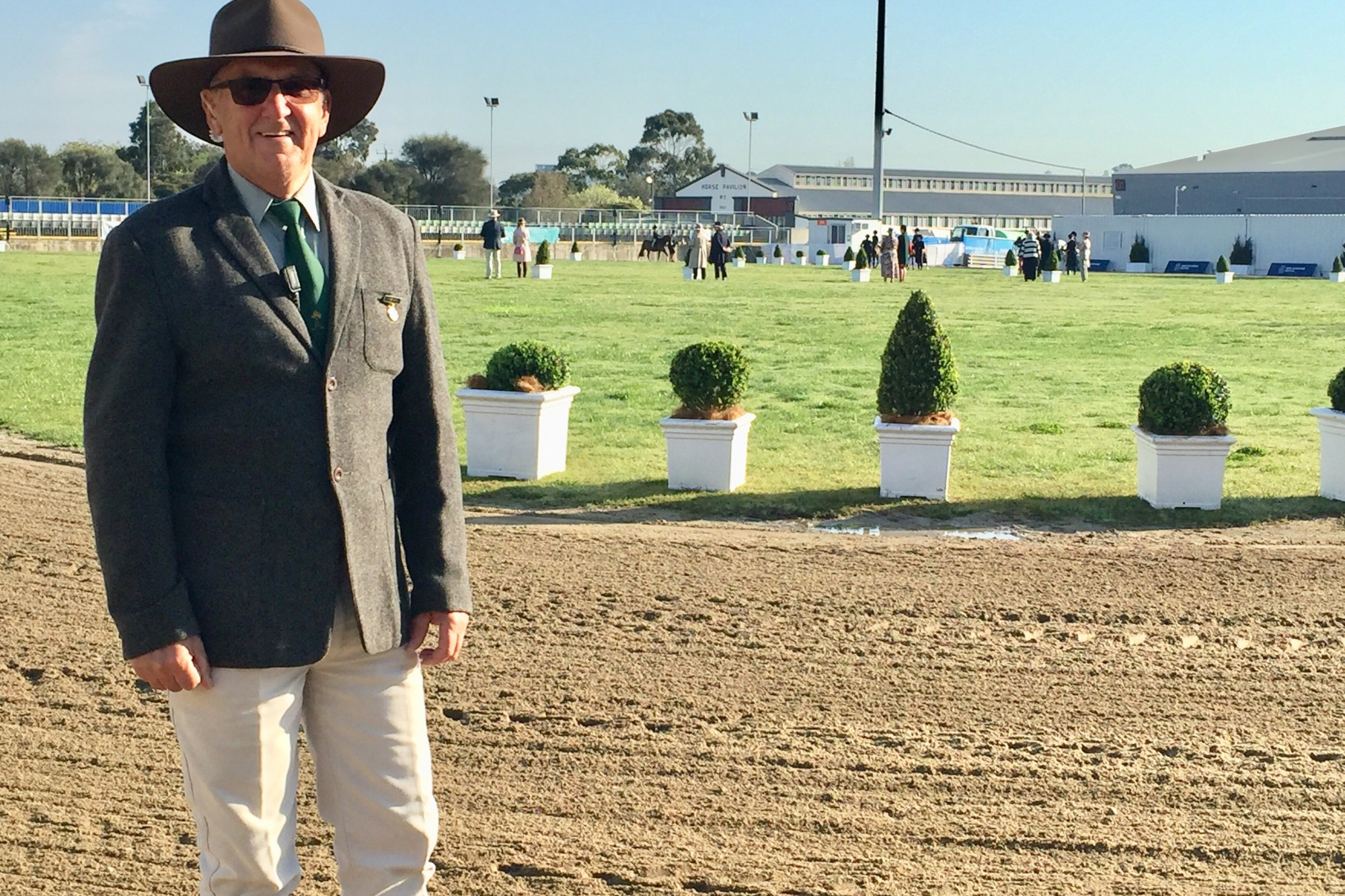 New experience: Ian Gladman, along with wife Marlene, headed to the Royal Melbourne Show last week as stewards.