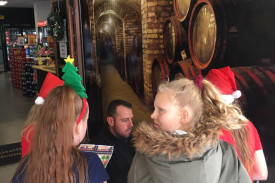 Youngsters called into 20 participating businesses as part of the Christmas Festival treasure hunt. 