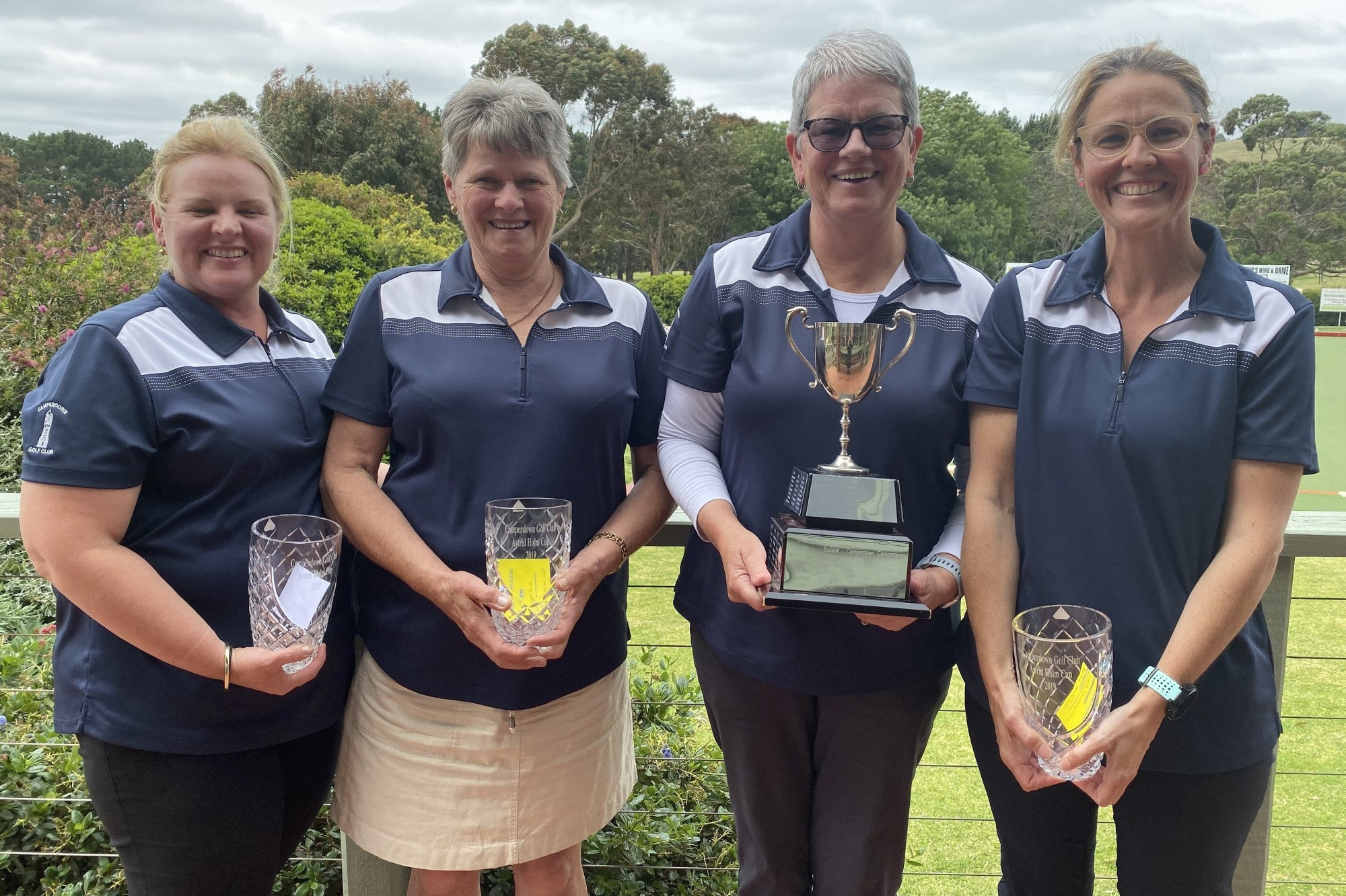 The Camperdown Golf Club team of Gabby Gill, Doreen Horan, Gayle Gill and Leah Cheeseman combined for victory on their home course during last Friday’s Astrid Holm Cup.