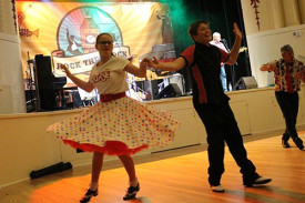 Young dancers proved they had just as many moves as the older crowd. 