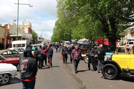 About 80 cars entered the Show and Shine, which provided a different element to the music festival. 