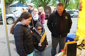Twistto’s were one of just three food vans in town for the festival. 