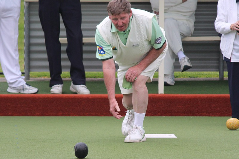 Camperdown Golf Bowls Club division one player Graeme Chamberlain.