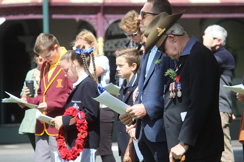 Camperdown residents and school students paid their respects at the town’s war memorial as part of Remembrance Day commemorations on Monday. Lismore also recorded a strong turnout at its cenotaph.