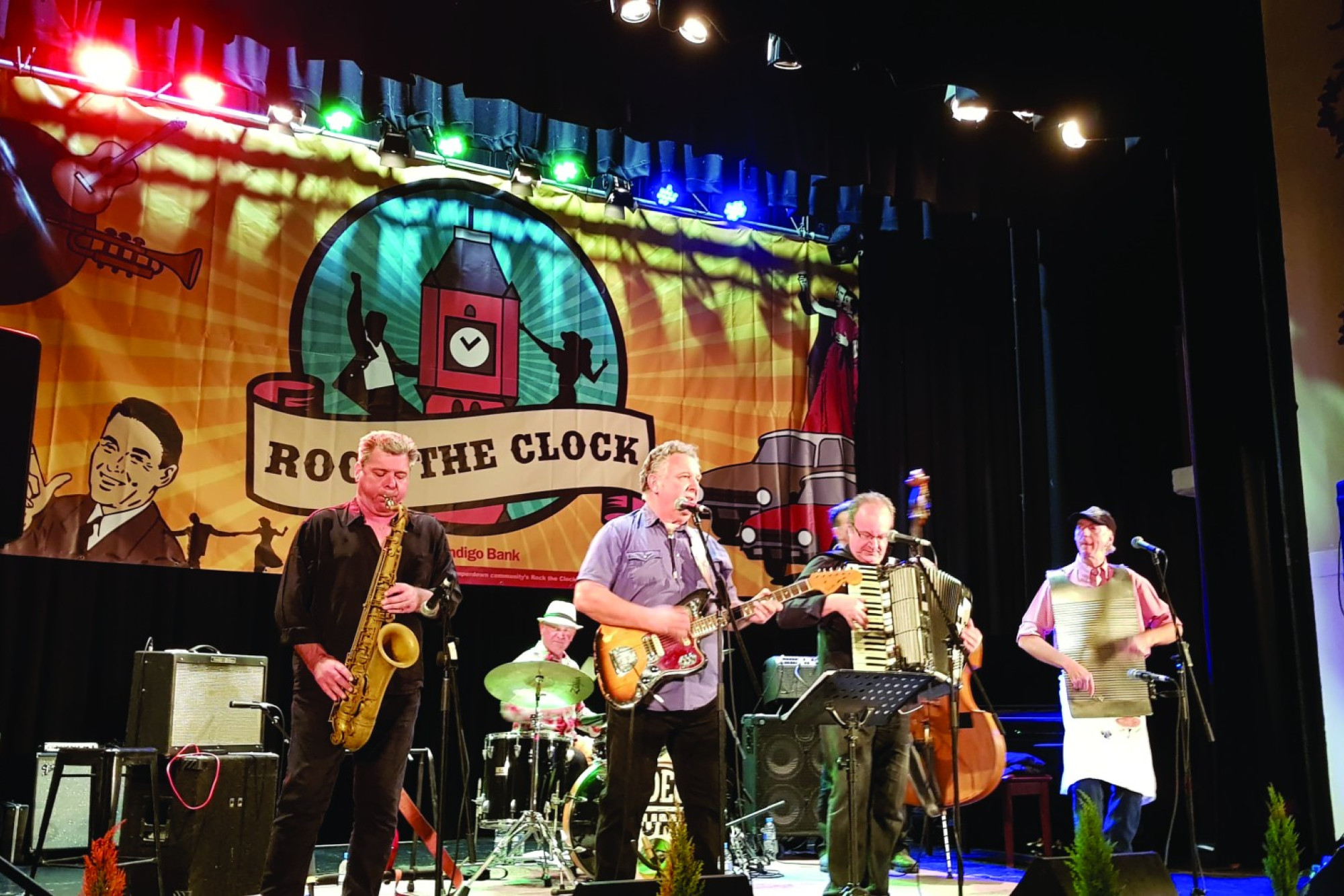 After decades on the music scene and amassing a huge following, Zydeco Jump headlines a long list of nearly 20 bands hitting the stage as part of this weekend’s Rock the Clock Festival.