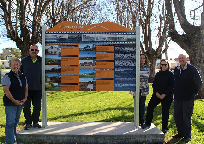 The signs provide a synopsis of several Derrinallum landmarks as well as the history of the town.