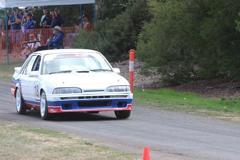 Steve Grinstead topped the time sheets in his class behind the wheel of his Holden VL Commodore.