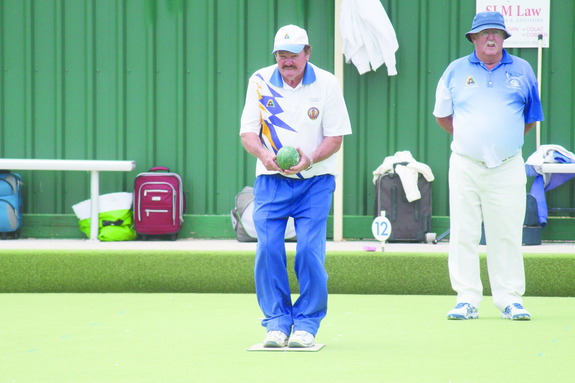 Ron Cameron won his second Camperdown Bowling Club championship last Saturday, defeating Barry Atchison by one shot in the final.