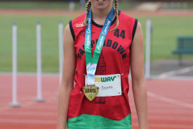 Elsie Sinnott claimed gold medals in her long jump and triple jump competitions. 