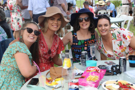 Locals dressed to impress and enjoyed catching up with friends. 