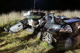 Four people from the Lara area were involved in an accident on Friday night at Bostocks Creek. 