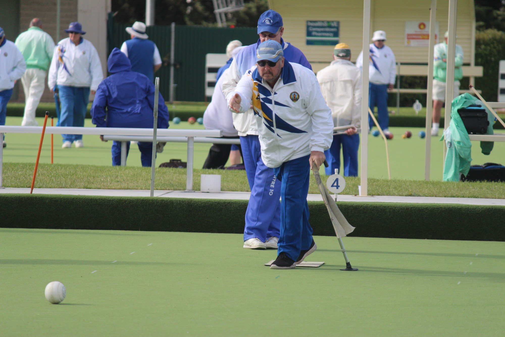 Camperdown’s Mark McDonald skippered one of Camperdown’s two winning rinks on Saturday.