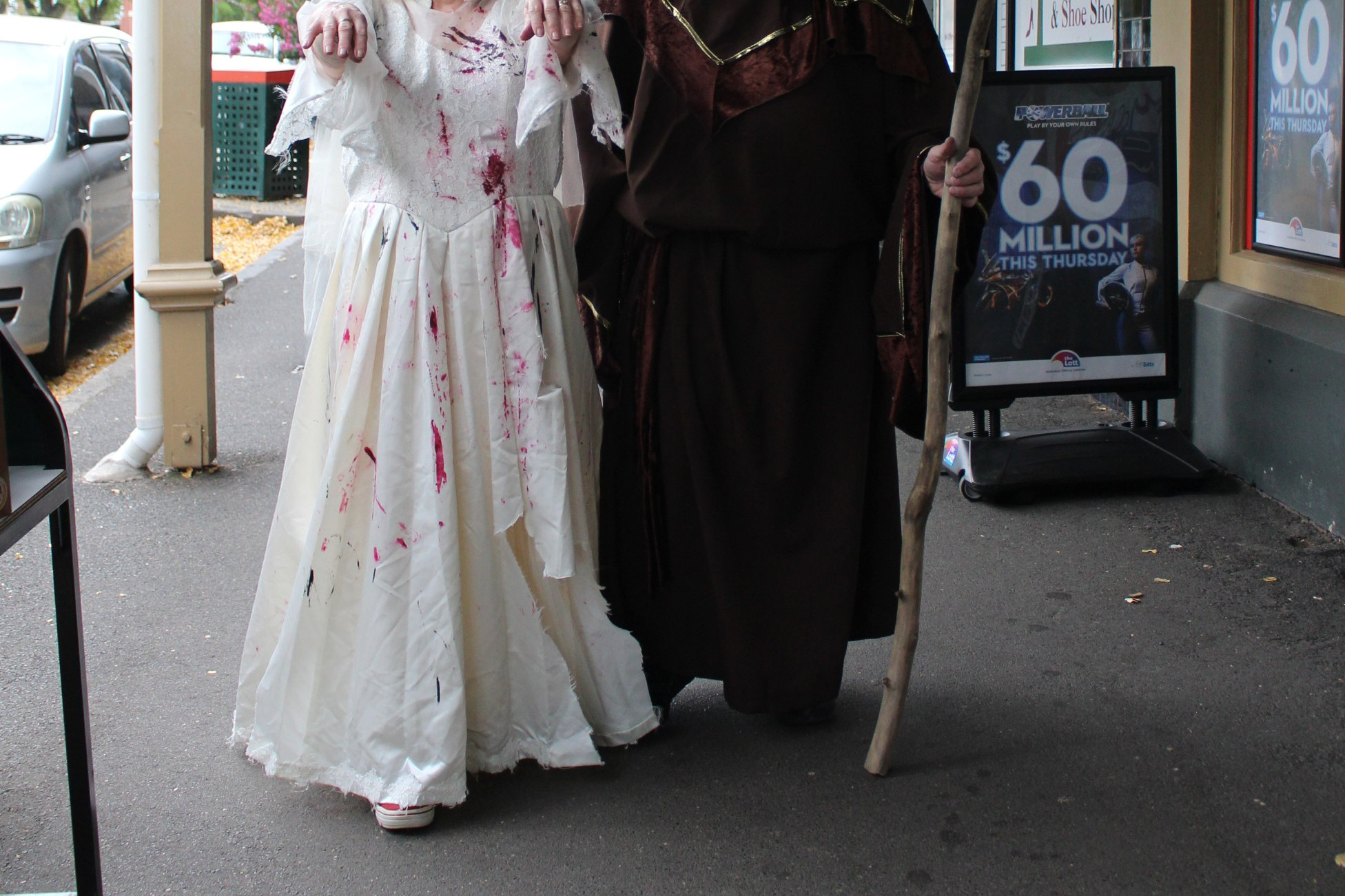 Camperdown Wellnest’s Ramute Stepanavicius and Kylie Addison get into Friday the 13th spooky fun.