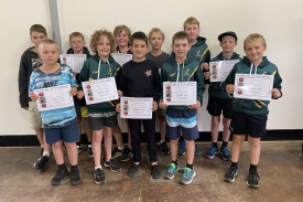 Bookaar’s under 13 cricketers received certificates to acknowledge their contribution to the club this season. 