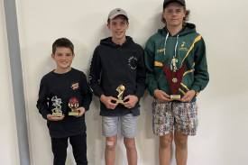 Albie Cheeseman, Myles Sinnott and Paddy Baker were presented with under 16 awards. 