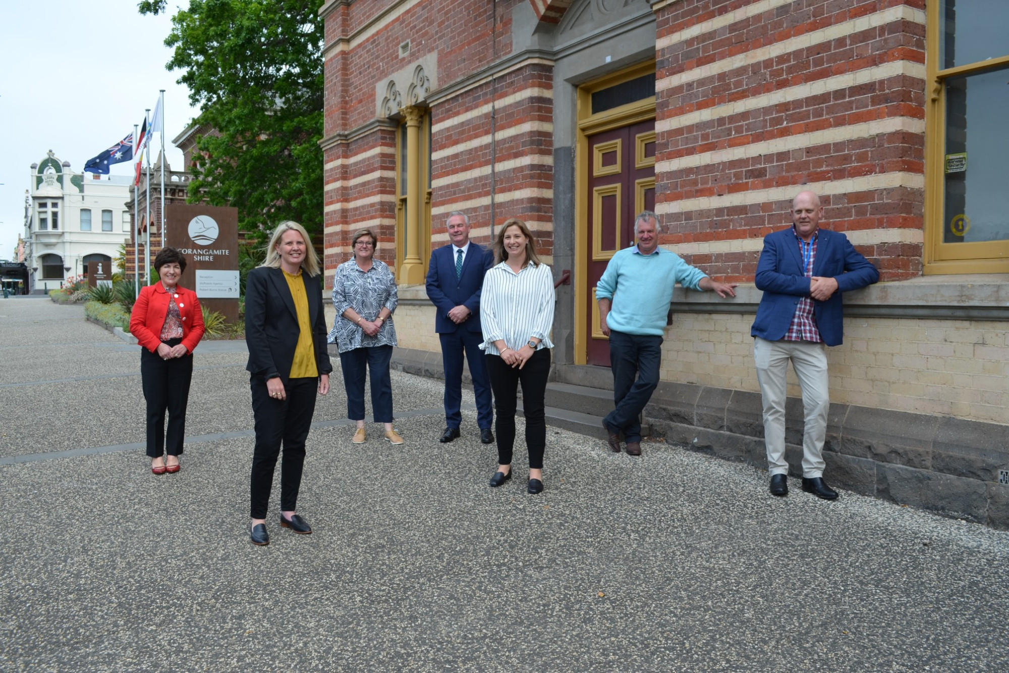 Congratulations: The new-look Corangamite Shire Council will see four new faces representing residents after votes were counted.