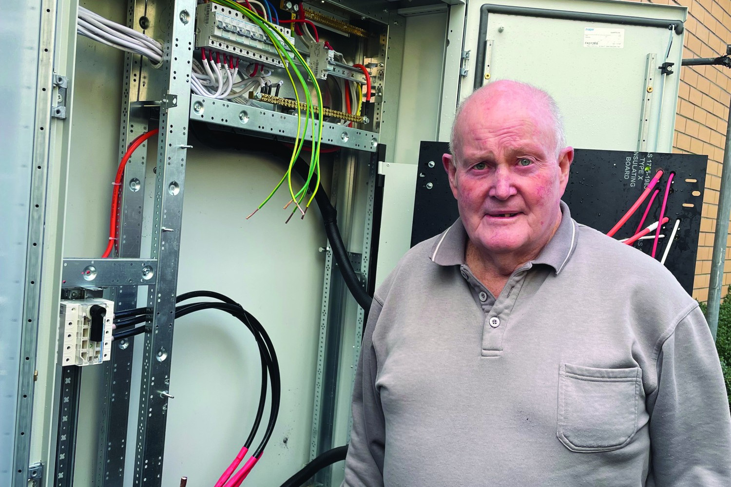 Quiet hero: Lismore’s Johnny Davies helped stop a fuse box blaze from spreading into units in Lismore over the weekend.