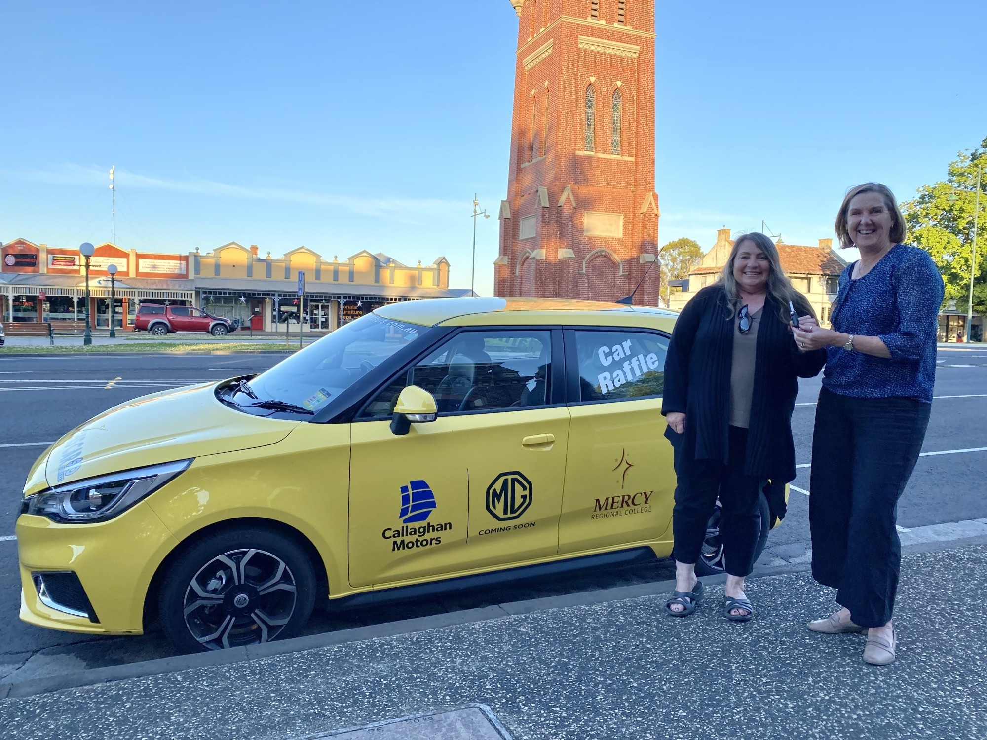 Winning feeling: The annual MRC Car Raffle was drawn this week, with the first prize winner taking home a brand new car.