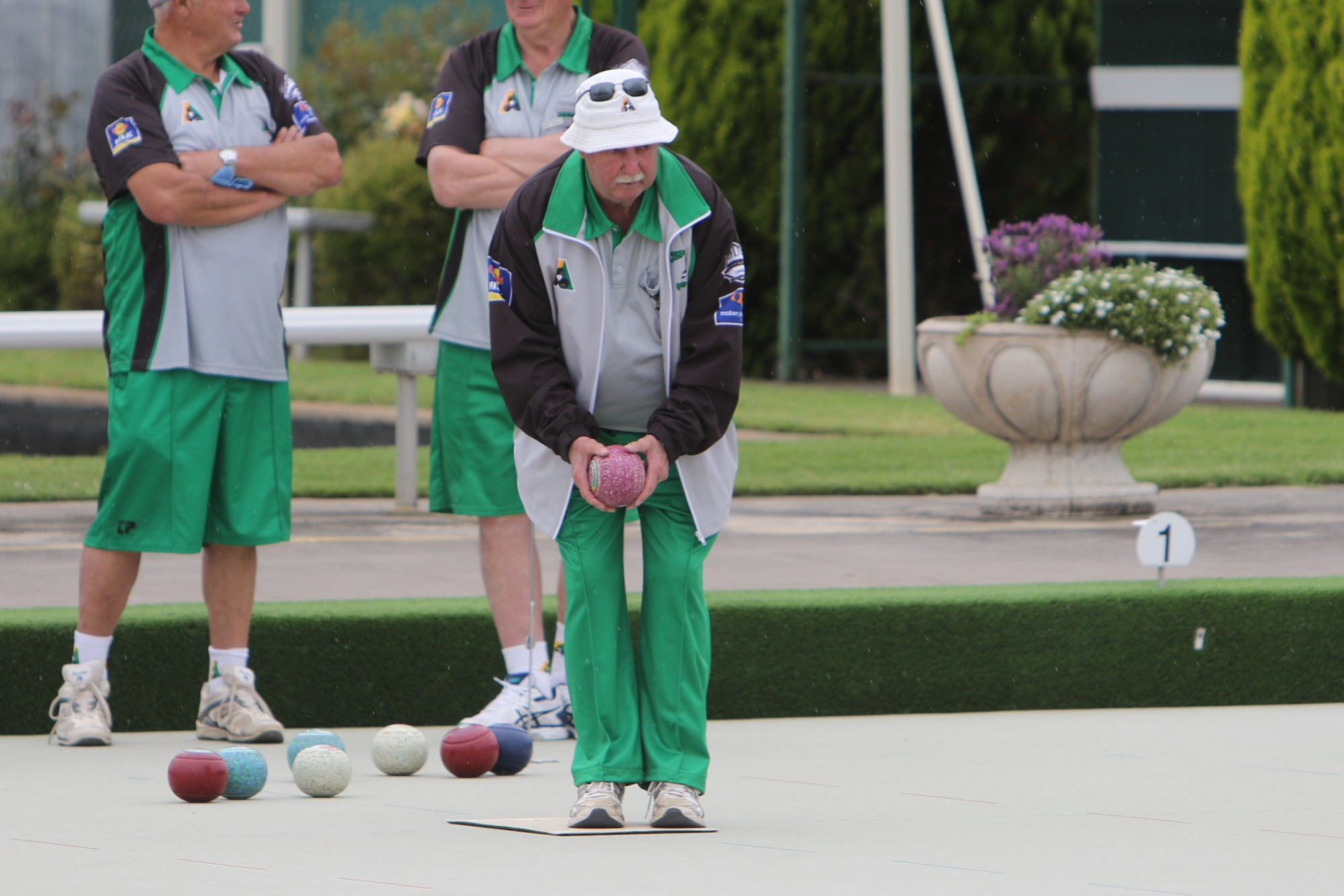Milestone reached: Camperdown Golf bowler Ray Bateman will pass the club’s games record formally held by great friend and club champion Max Johnson this weekend.
