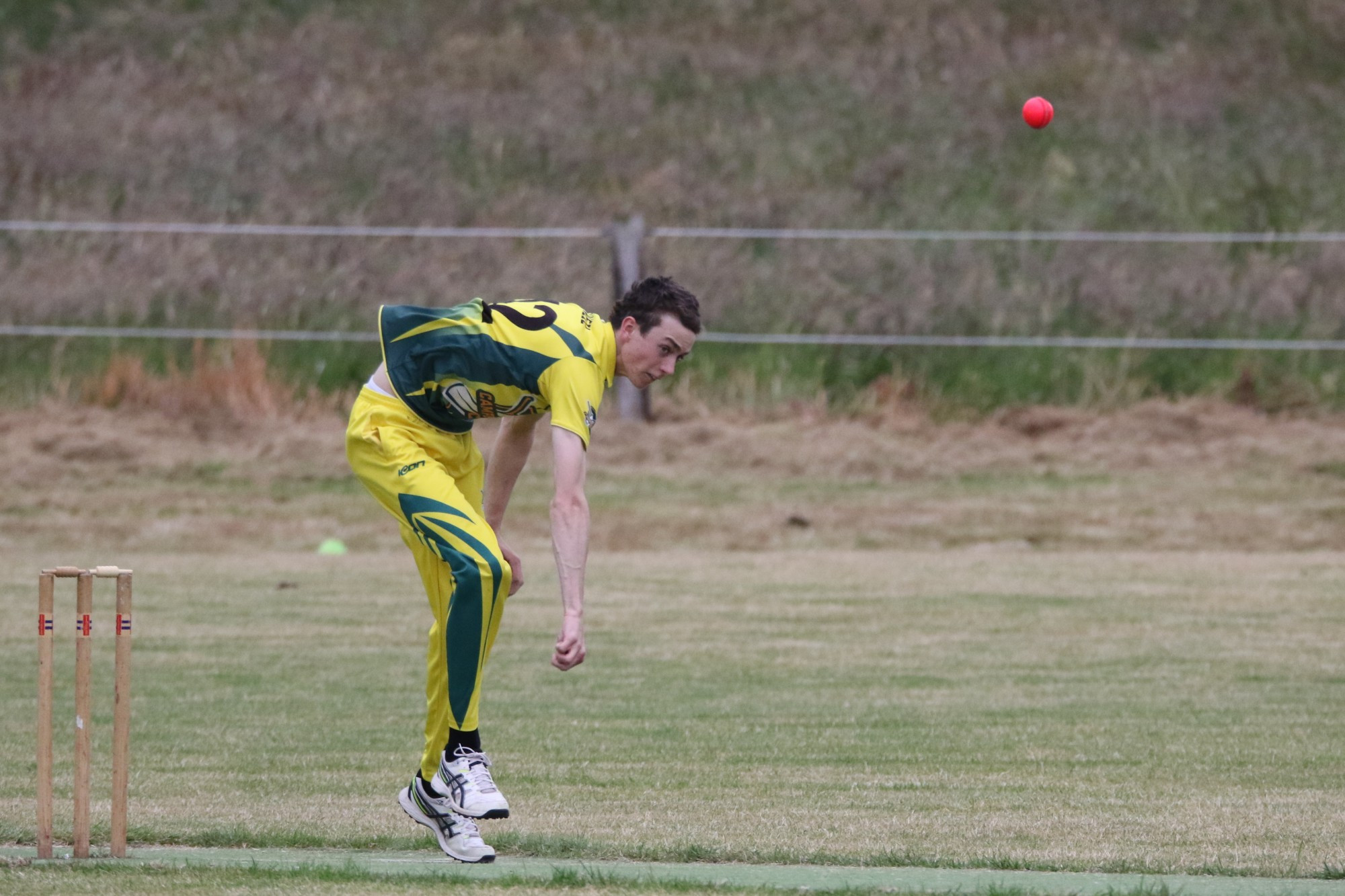 Chief destroyer: Camperdown bowler James O’Neil ripped through Cobden’s batting line-up last week to help the Lakers post its first win since March 2020.