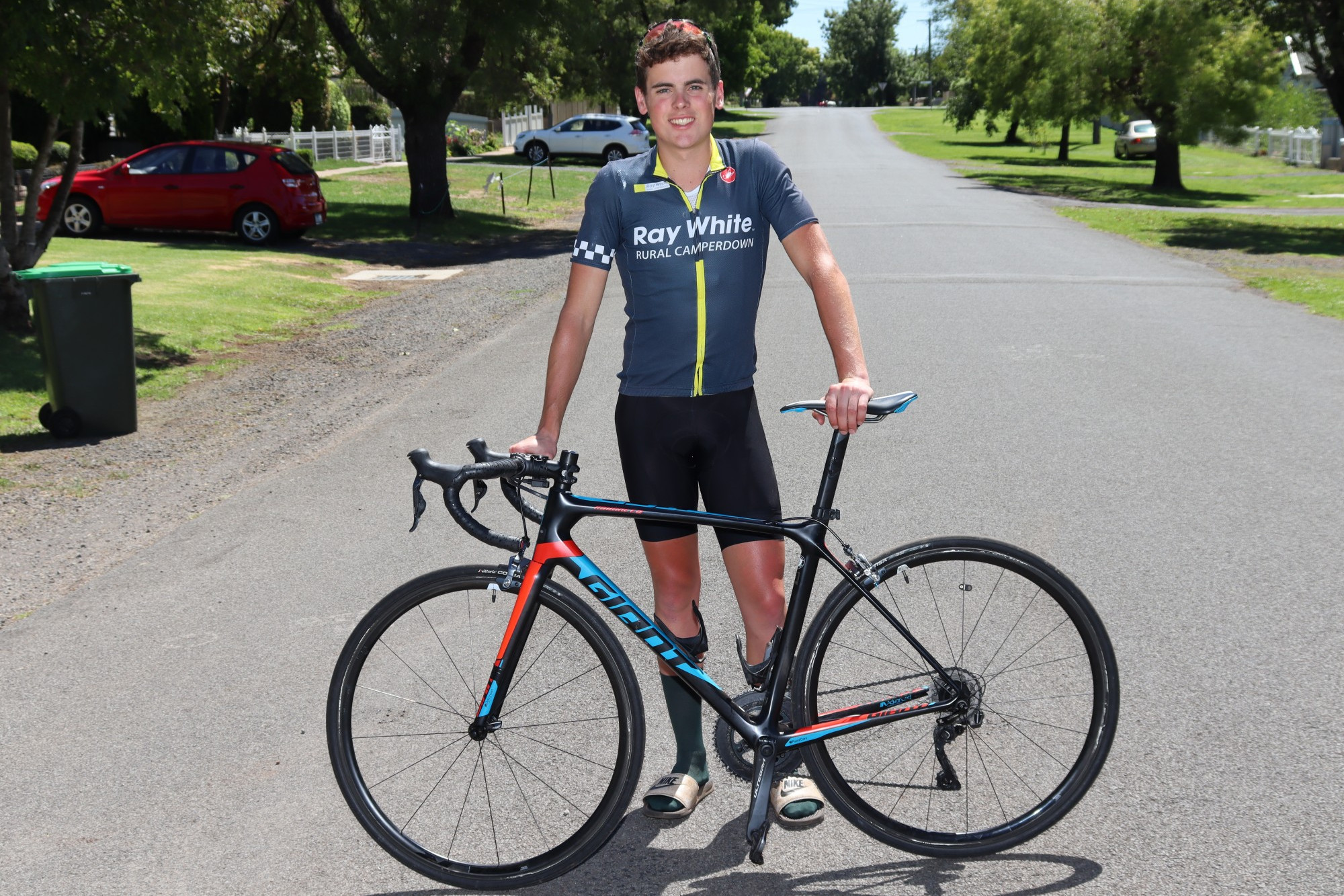 Camperdown’s Riley Helmore will contest this year’s Melbourne to Warrnambool Cycling Classic on Saturday.