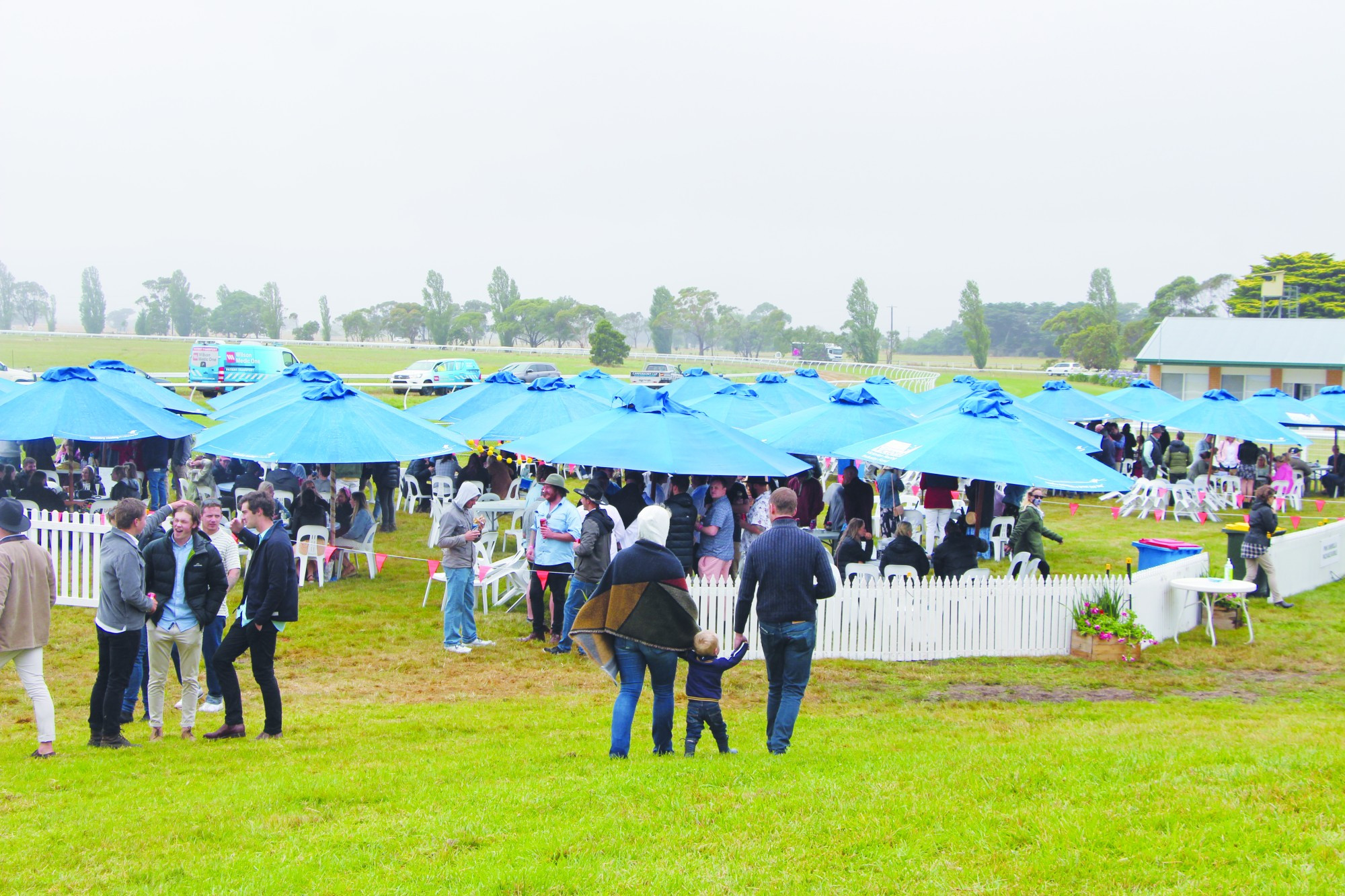 Back home: More than 1200 patrons braved cold weather and drizzly rain to welcome a COVID-safe Camperdown Cup meeting back to the Camperdown last Saturday.