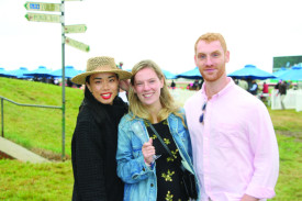 Ivy, Gen and Gil travelled from Melbourne for a day at the races with friends. 