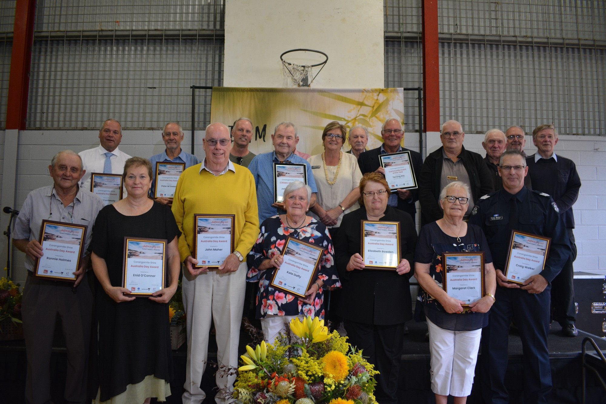 Congratulations: Corangamite Shire Council celebrated Australia Day on Tuesday, with numerous locals recognised for their efforts within the shire community.