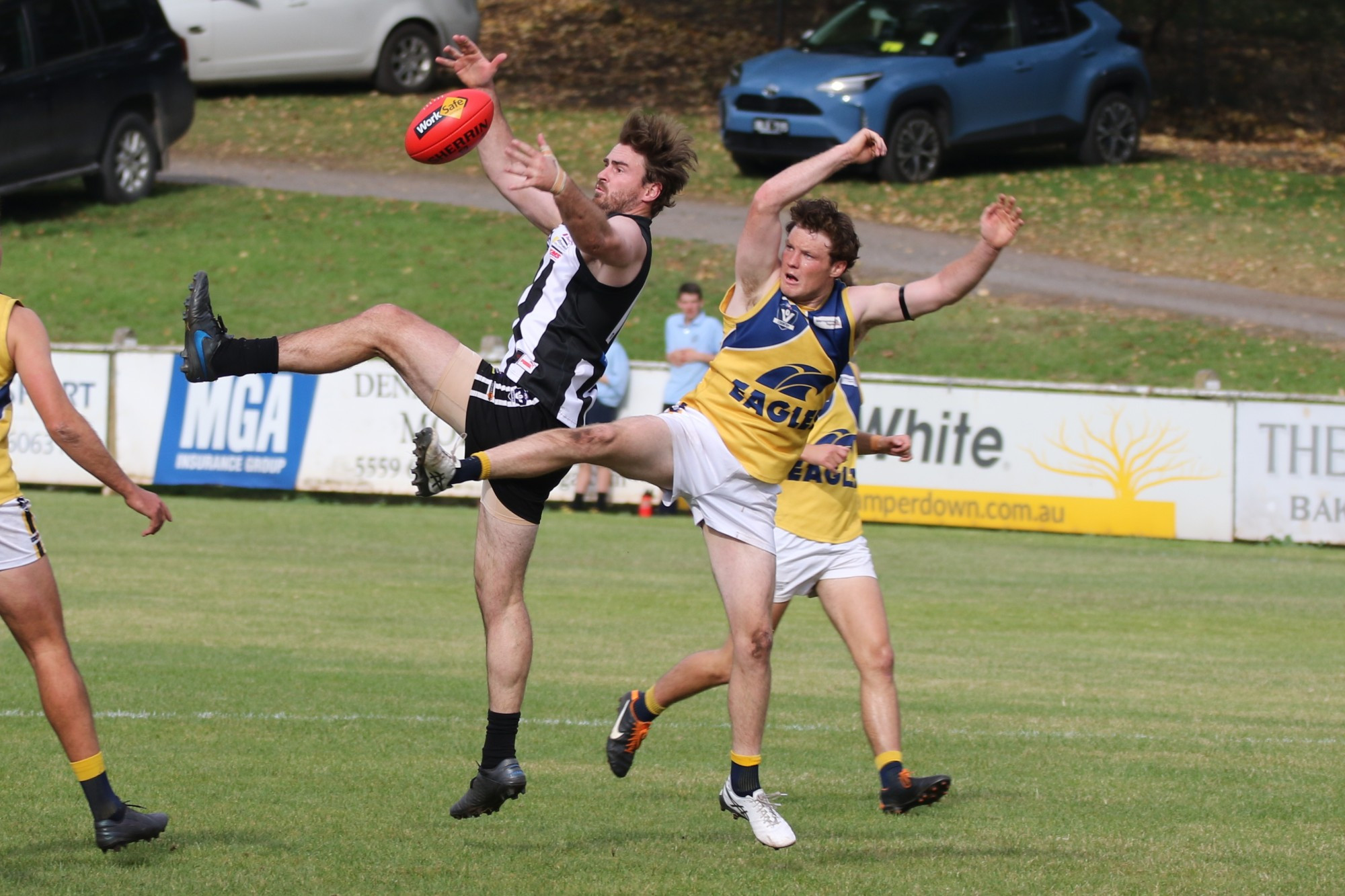 Best on ground: Sam Gordon continued his strong start to the season, kicking another seven goals against North Warrnambool last Saturday.