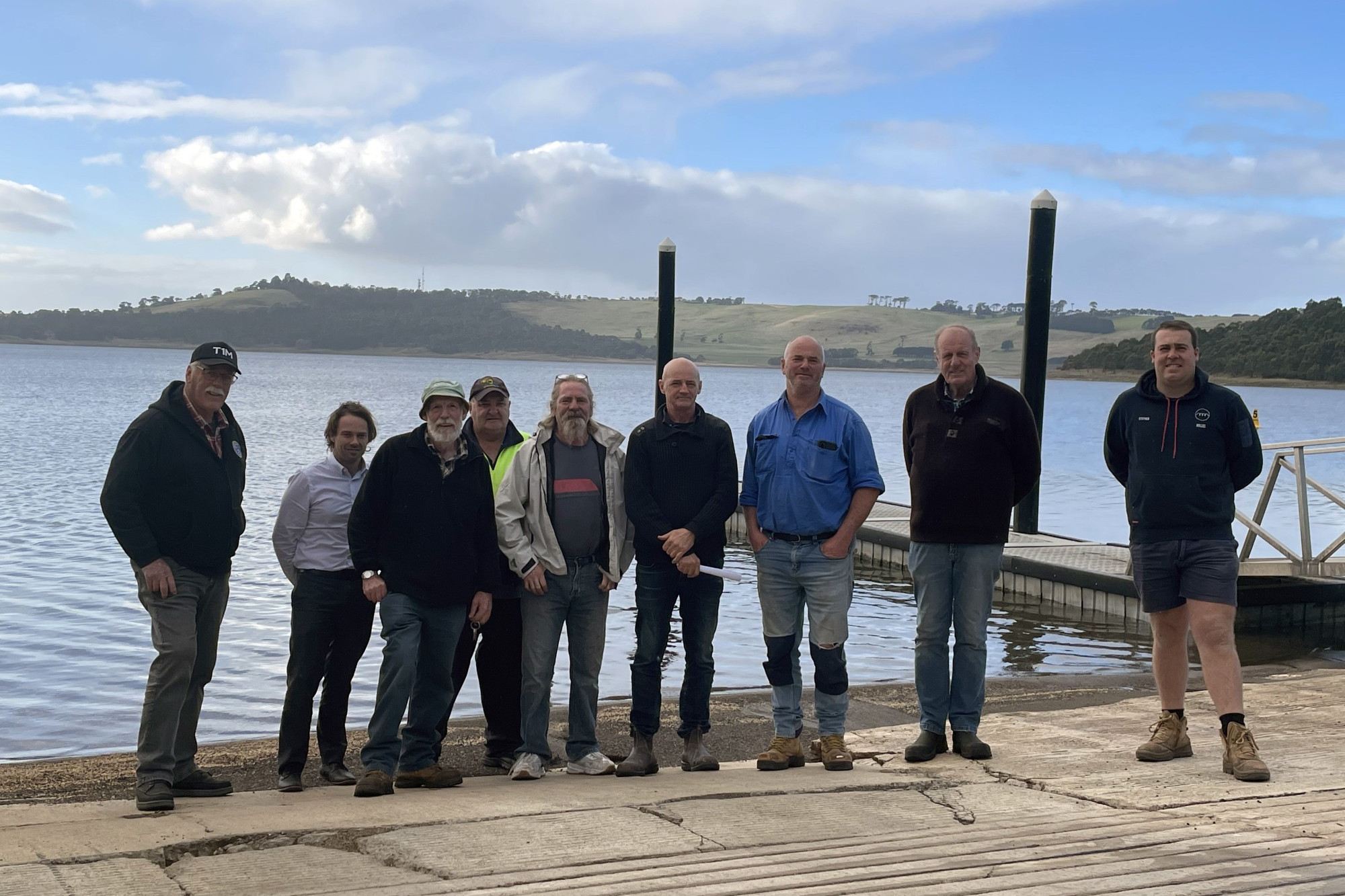 Success: Representatives of various Lake Bullen Merri user groups celebrated at news the long-awaited boat ramp upgrade had been fully funded in last week’s state budget.