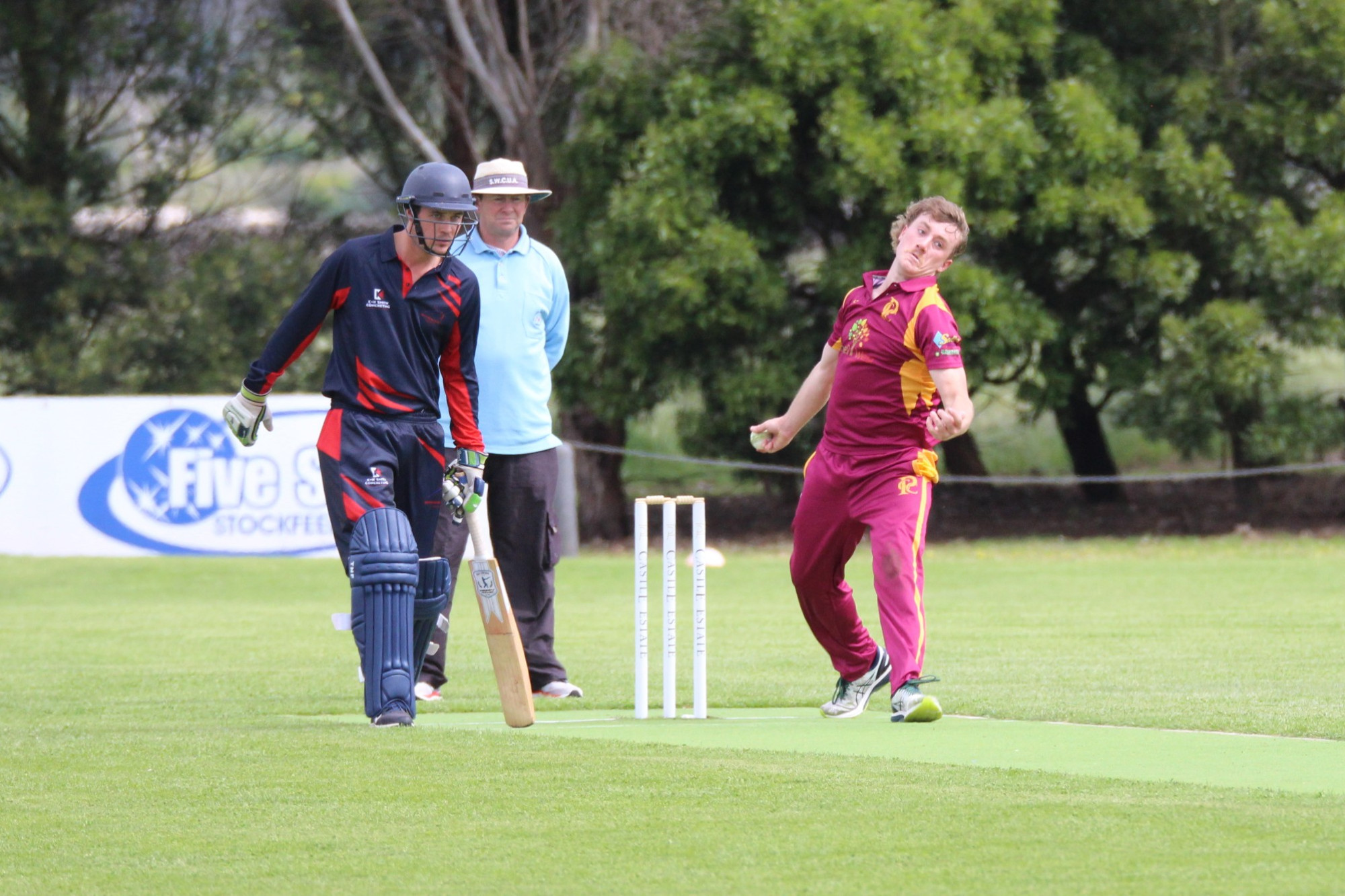 Standout: Pomborneit’s Josh Place produced a strong effort with both bat and ball to lead the Bulls to an 11 run win last Saturday.