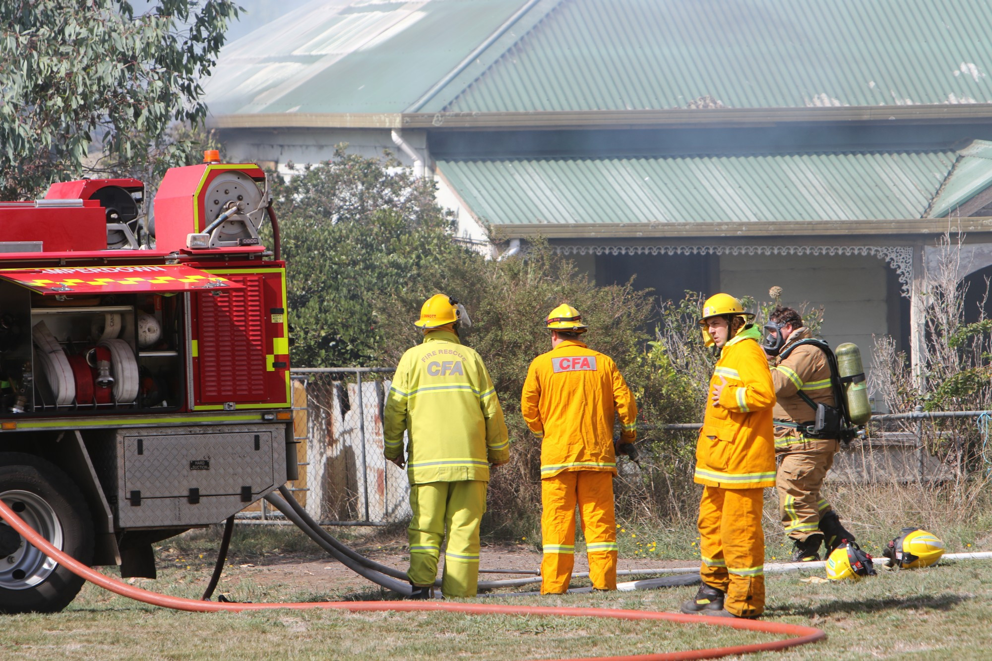 CFA units attended a house fire in Camperdown last Friday.