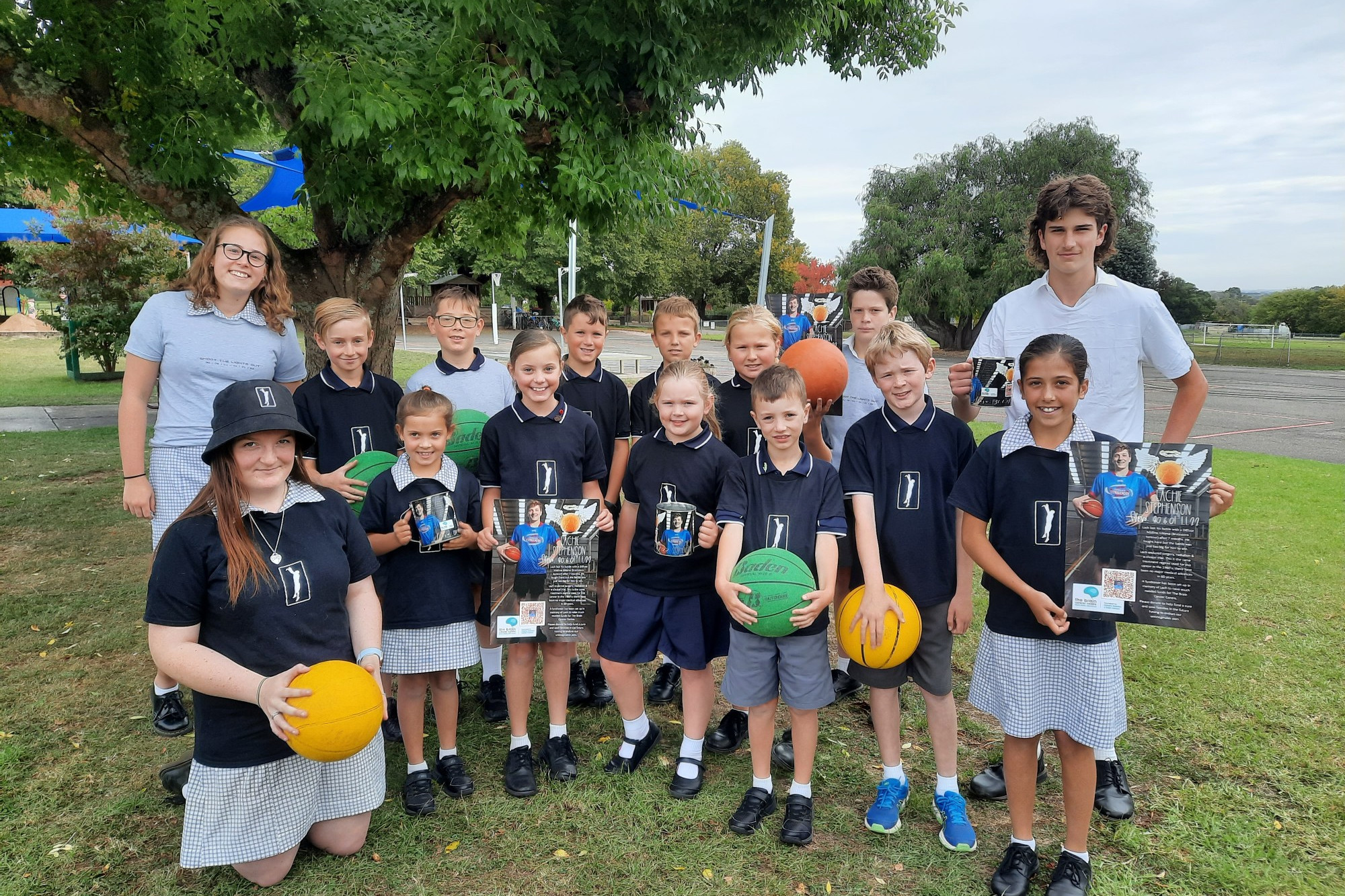 Goal in sight: Camperdown College students will help raise funds for the ‘Cure Brain Cancer for Stevo’ fund which was started following the death of local Lachlan Stephenson from brain cancer earlier this year.