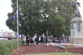 A large crowd attended Camperdown’s Anzac Day service. 