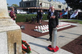 Alan Fleming pays his respects. 
