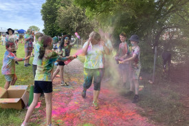 There were smiles all round as students and staff alike enjoyed the day.