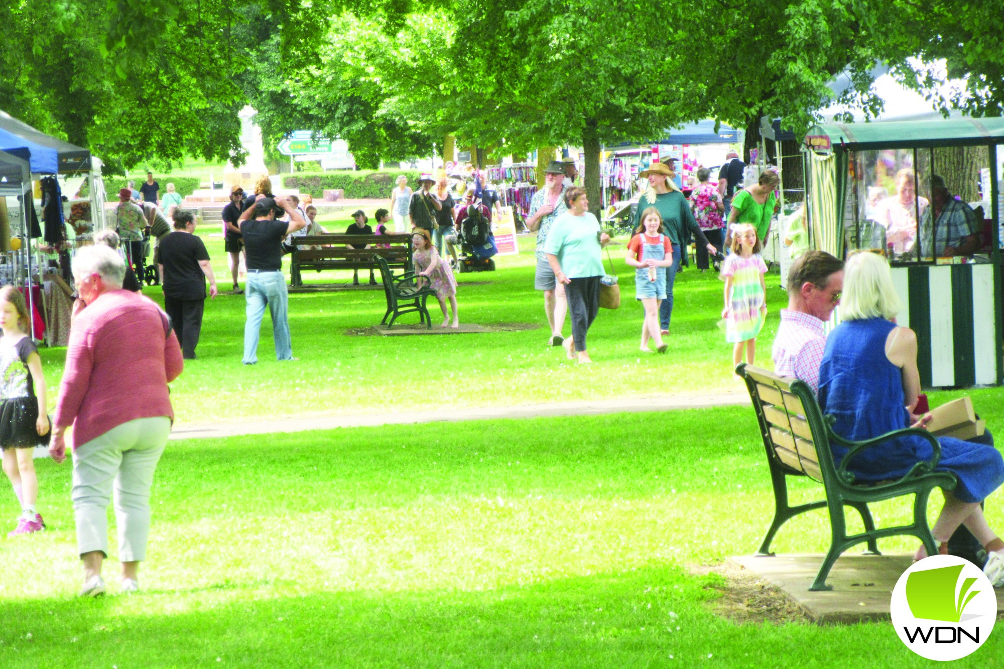 Market: Shoppers made the most of the weekend’s Camperdown Rotary Club market which was the last for the year.