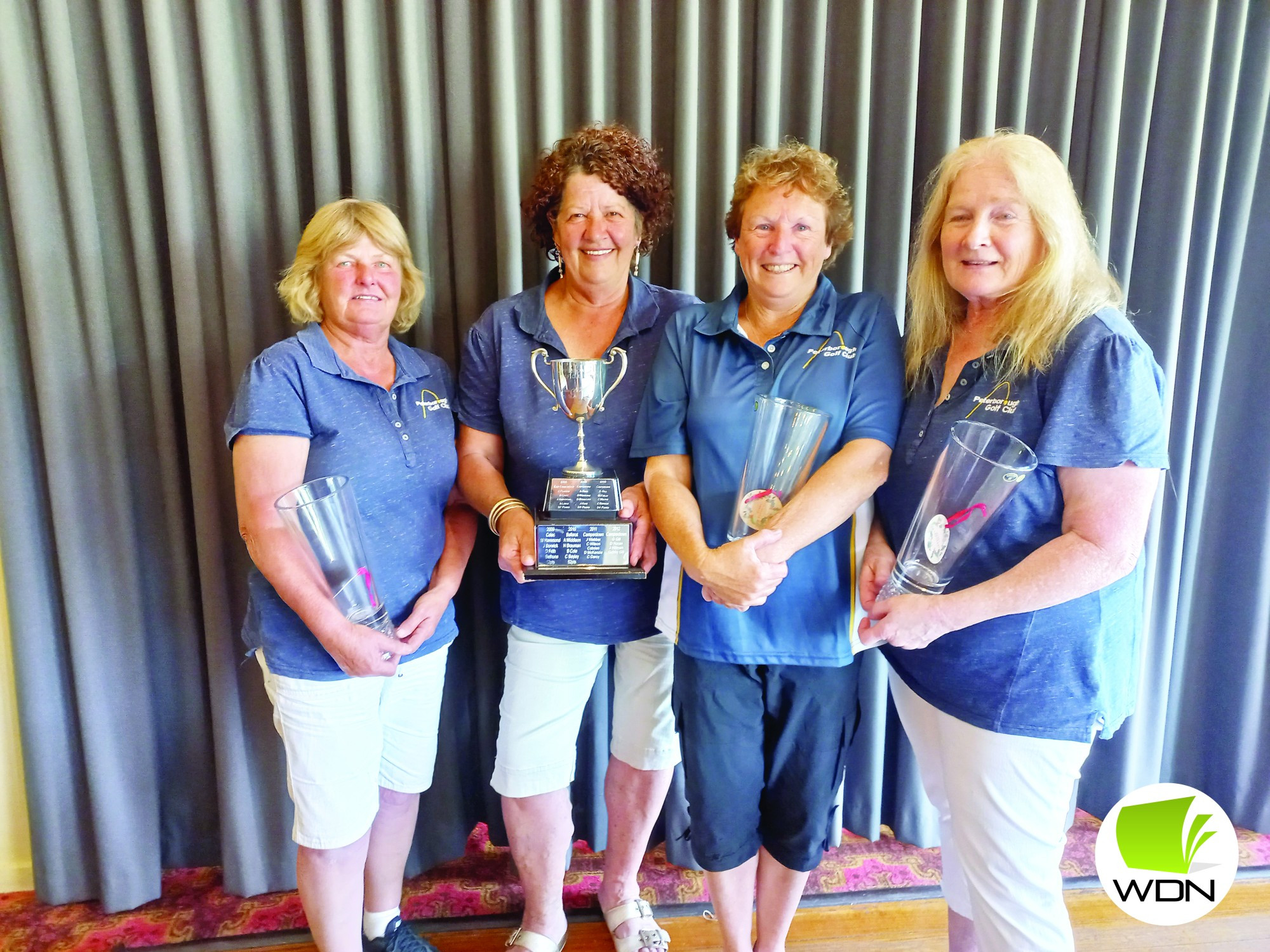 Runners-up (from Camperdown), Gayle Gill, Doreen Horan, Leah Cheeseman and Gabby Gill.