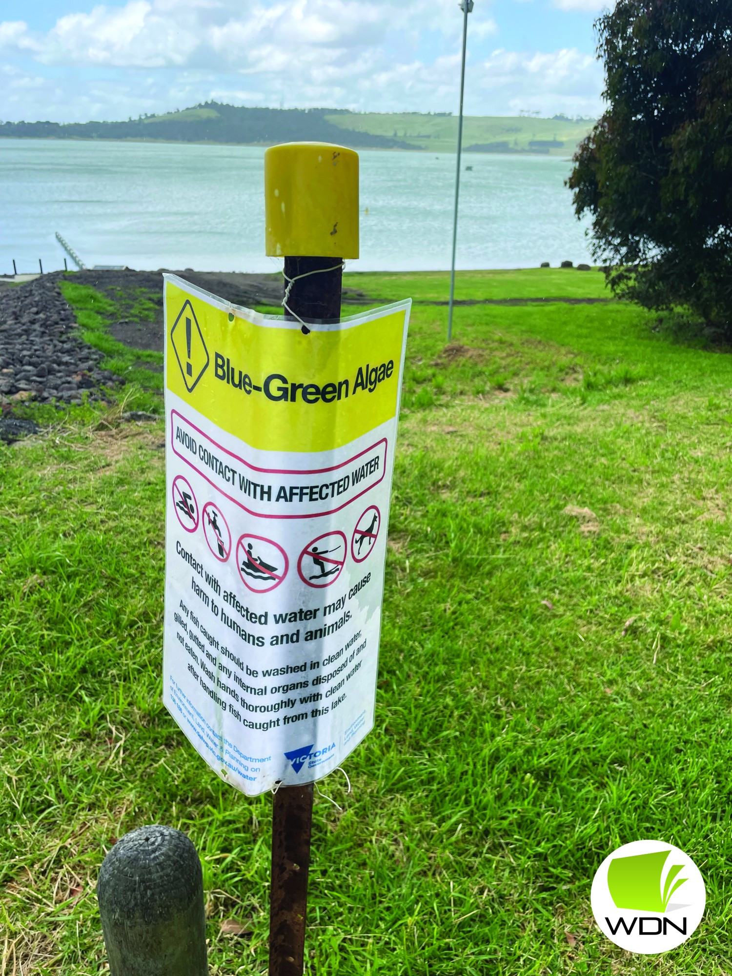 Timely reminder: A toxic outbreak of blue green algae is still precent at Lake Bullen Merri.