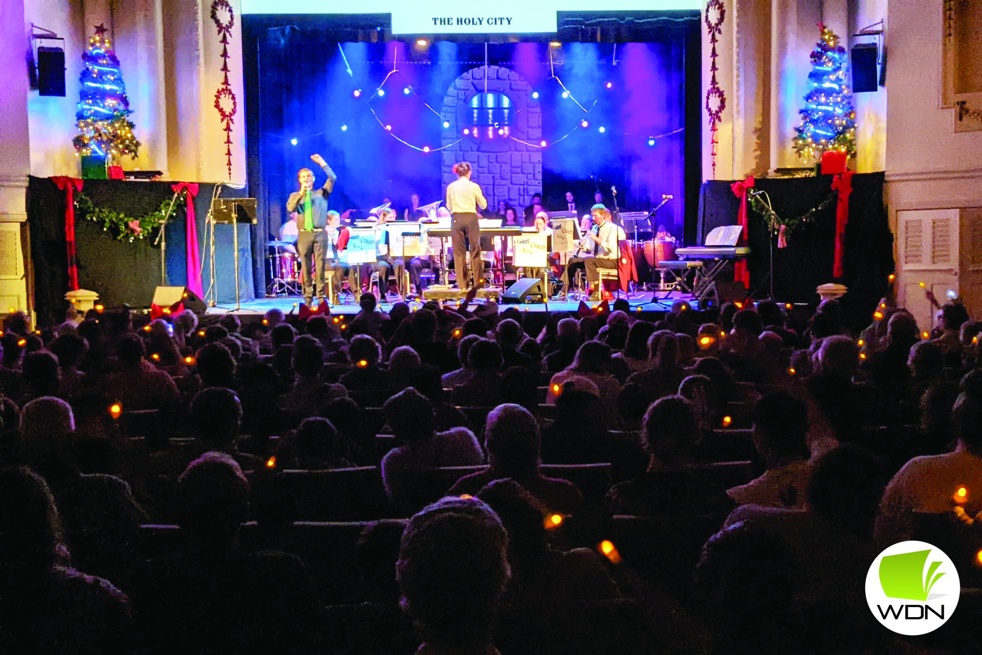 Christmas fun: Camperdown’s Christmas Carols saw hundreds of people attending on Sunday.